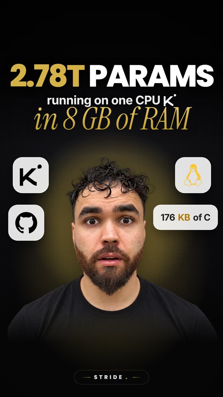 2.78T parameter model on one CPU