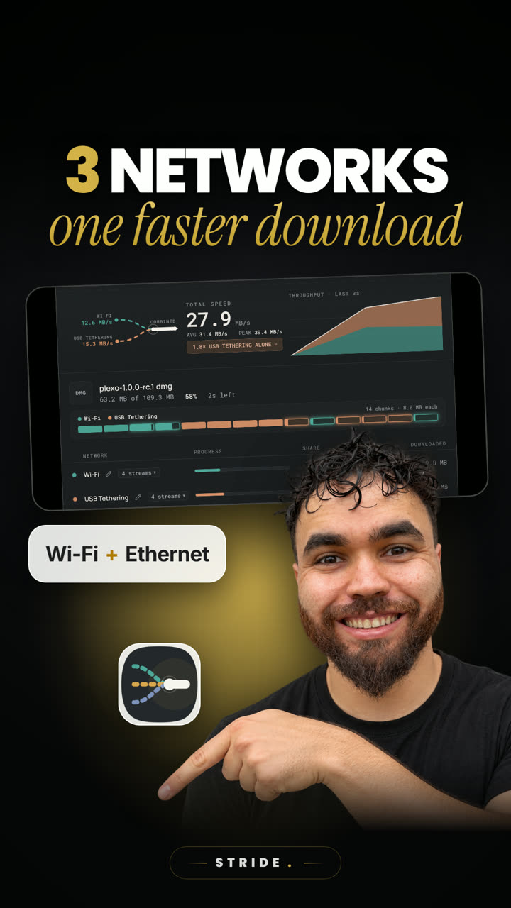 Plexo: one download over every network